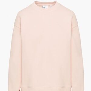Aritzia shy pink boyfriend fit sweatfleece sweatshirt